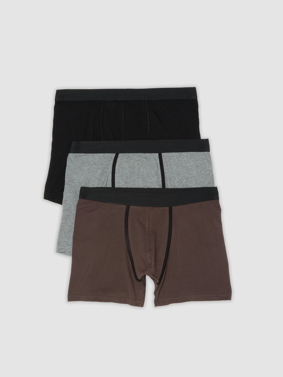Three-pack of multicolour organic stretch cotton boxers_4