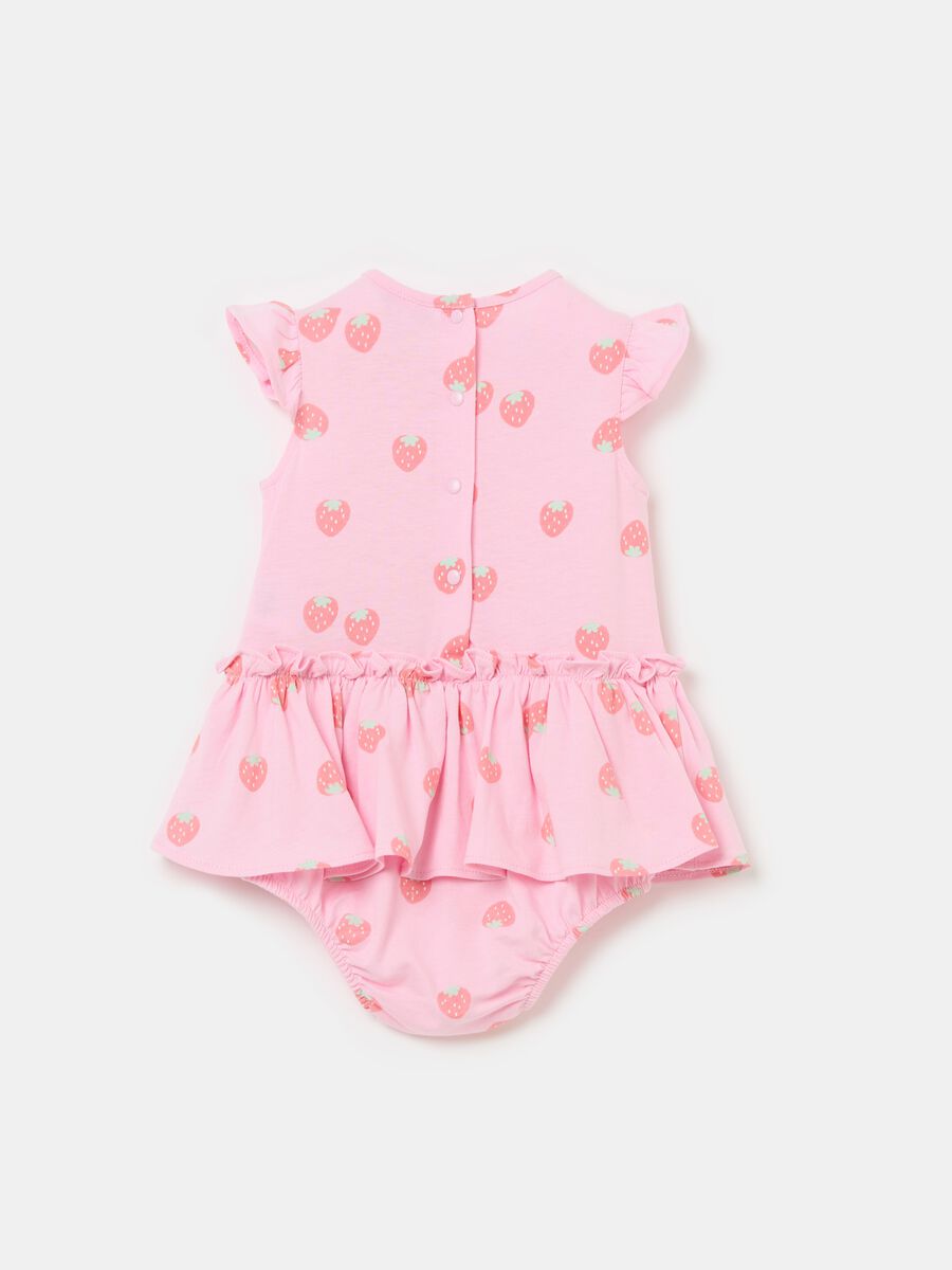 Organic cotton rompers with print_1