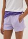 Short morado de algod&oacute;n org&aacute;nico para ni&ntilde;a con cintura el&aacute;stica_2