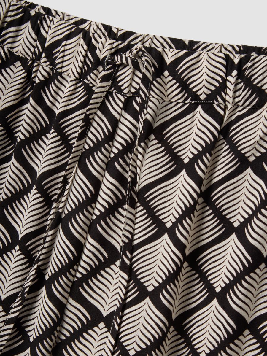 Multicolour pure viscose shorts_5