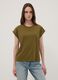 Green pure cotton regular-fit short-sleeve T-shirt_2
