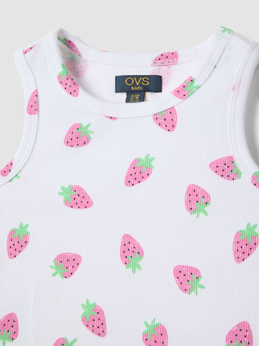 Multicoloured stretch cotton set for girls with regular fit_2