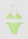 Green triangle bikini in stretch fabric_0