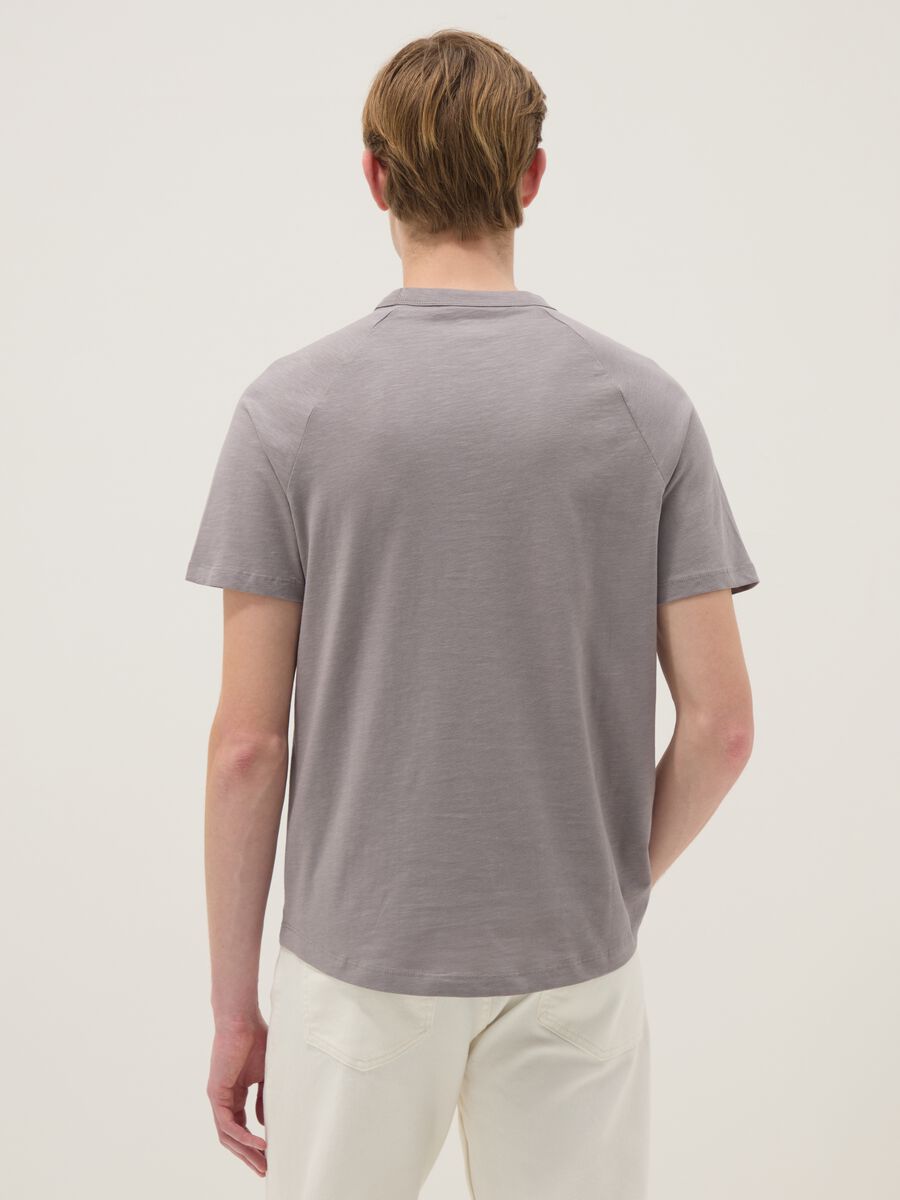 Grey pure cotton regular fit t-shirt_2
