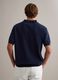 Short-sleeved blue polo in pure cotton_3