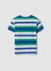 Boys&rsquo; pure cotton multicolour striped T-shirt, regular fit_1