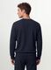 Blue crew-neck sweatshirt in cotton blend, regular fit_3