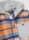Camisa multicolor slim fit com capuz em algod&atilde;o puro para menino_2
