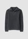 Grey regular-fit half-zip jumper in stretch wool_0