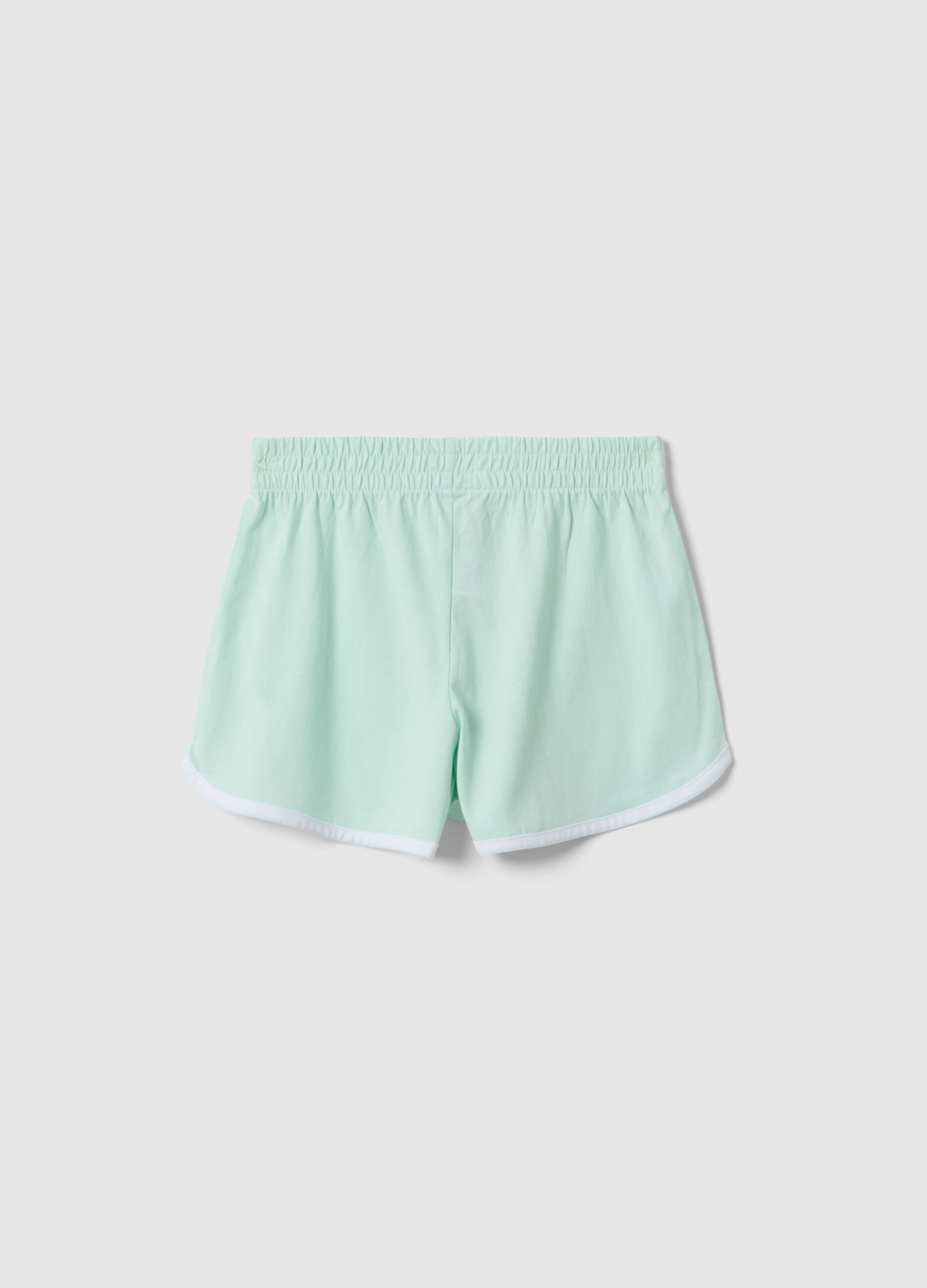 Cal&ccedil;&otilde;es verdes slim fit de algod&atilde;o puro para raparigas