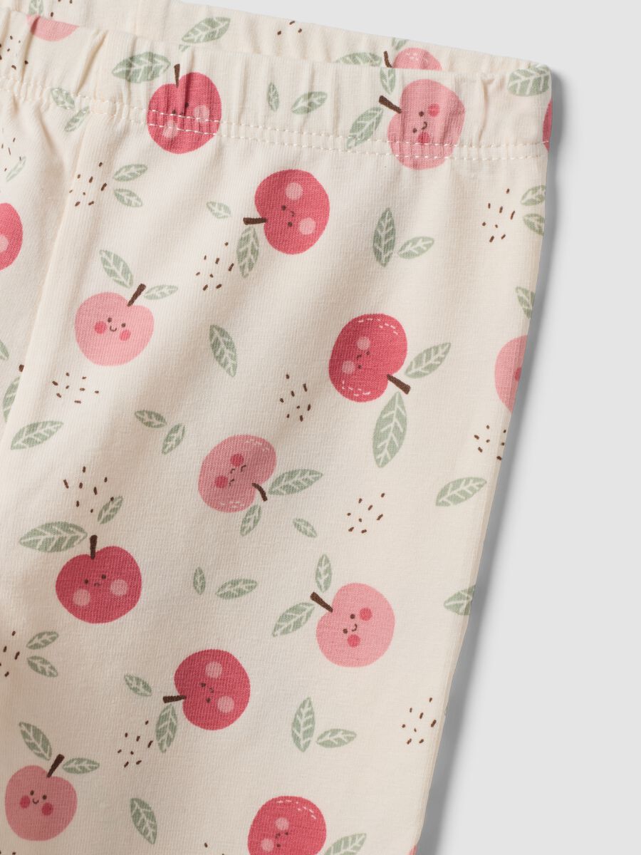 Bipack leggings multicolor in cotone organico elasticizzato per bimba_2