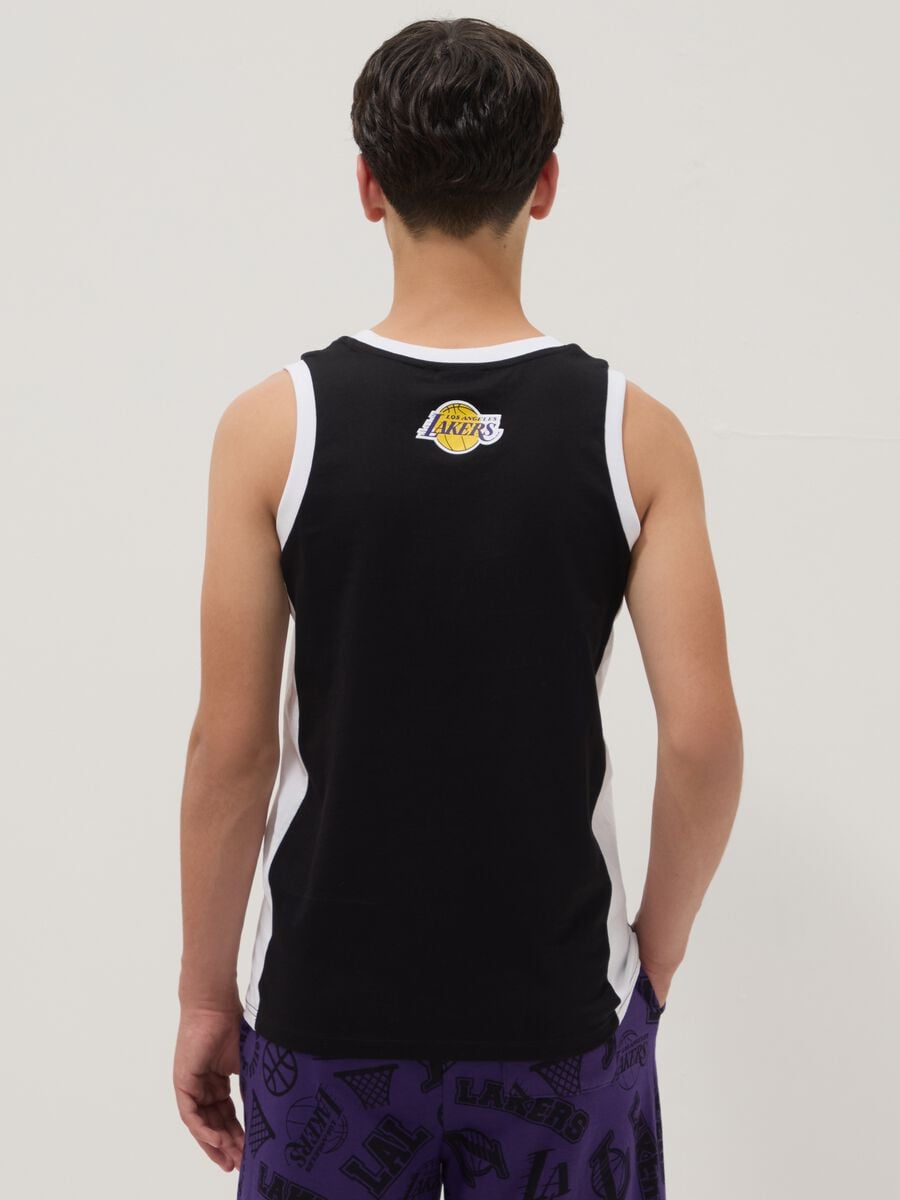 Schwarzes Tanktop aus reiner Baumwolle_2