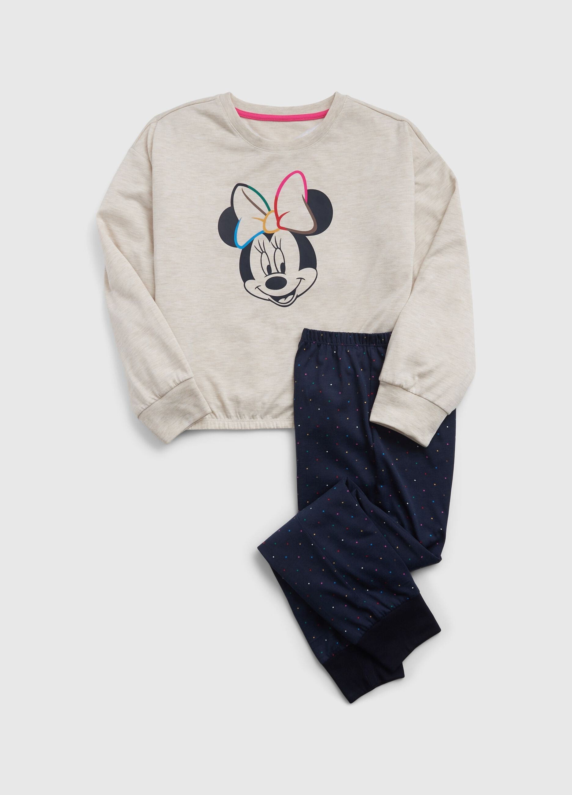 Pijama largo con estampado Disney Minnie