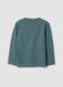 Blue long-sleeve organic cotton T-shirt_1