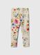 Multicoloured stretch leggings for girls_1