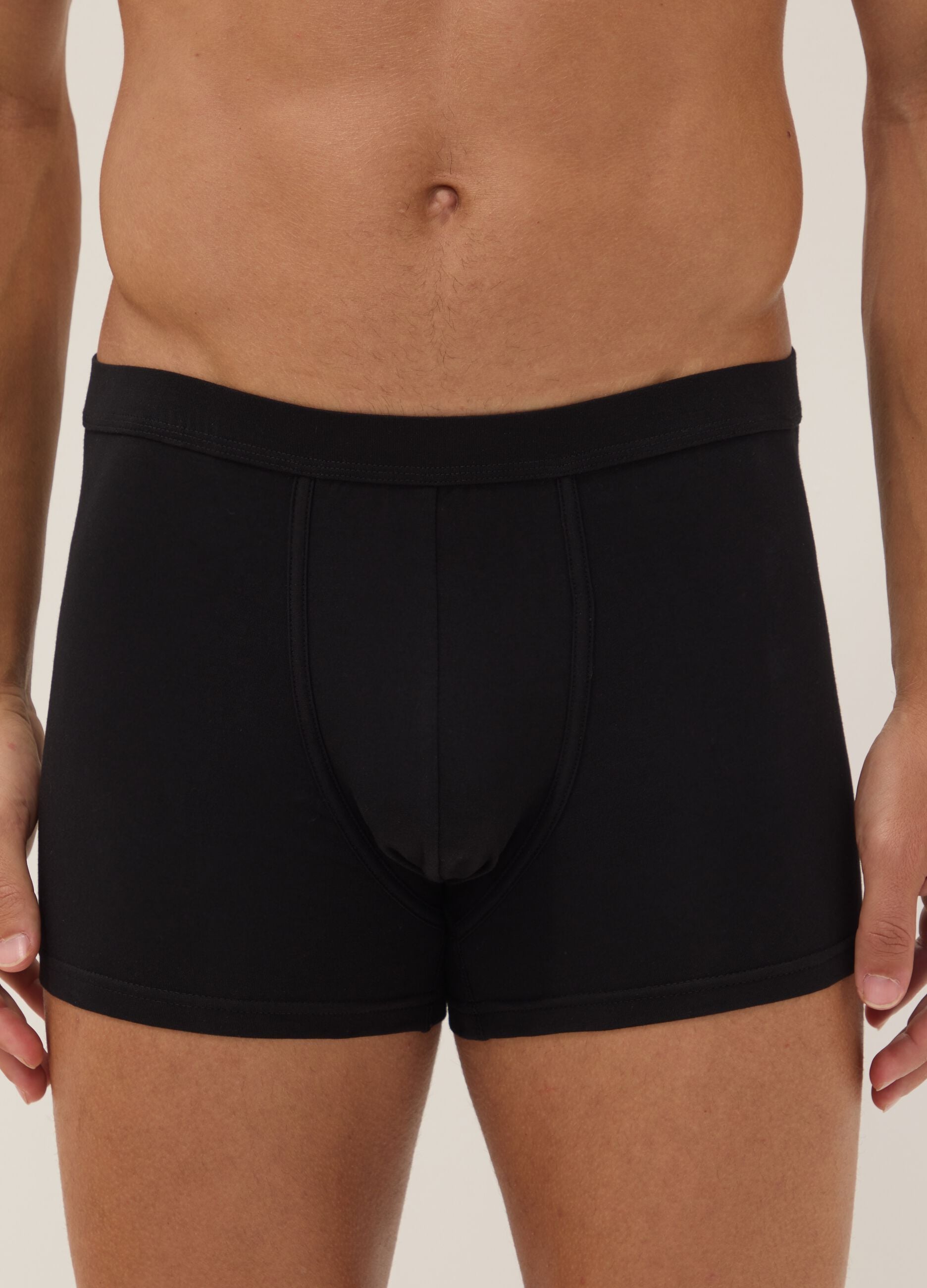 2-pack of black stretch Supima cotton boxers