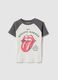 T-shirt multicolorida de puro algod&atilde;o com ajuste regular e estampado Rolling Stones_4