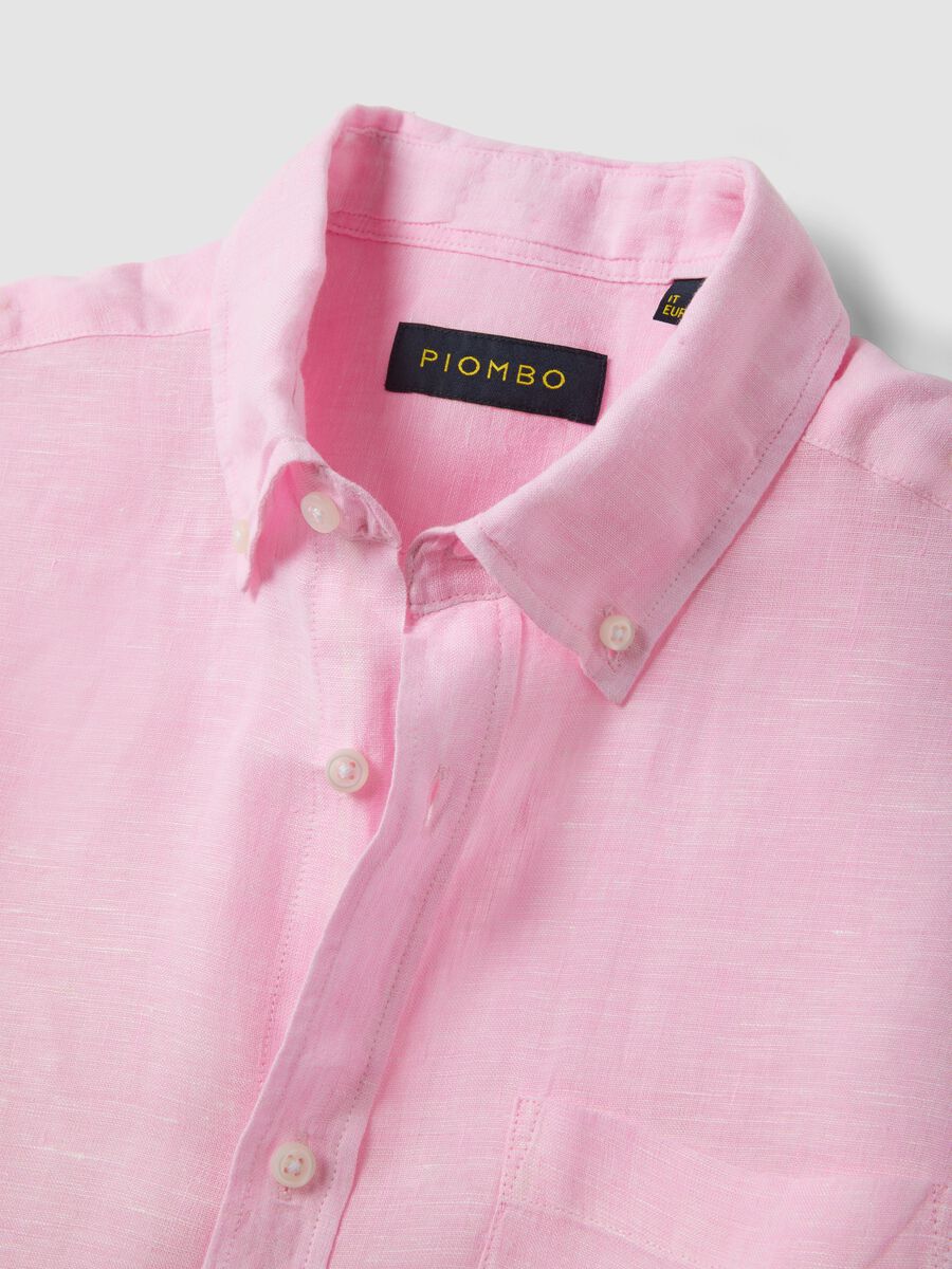 &Rho;&omicron;&zeta; &pi;&omicron;&upsilon;&kappa;ά&mu;&iota;&sigma;&omicron; &alpha;&pi;ό 100% &lambda;&iota;&nu;ό &mu;&epsilon; button-down &gamma;&iota;&alpha;&kappa;ά, regular fit_5