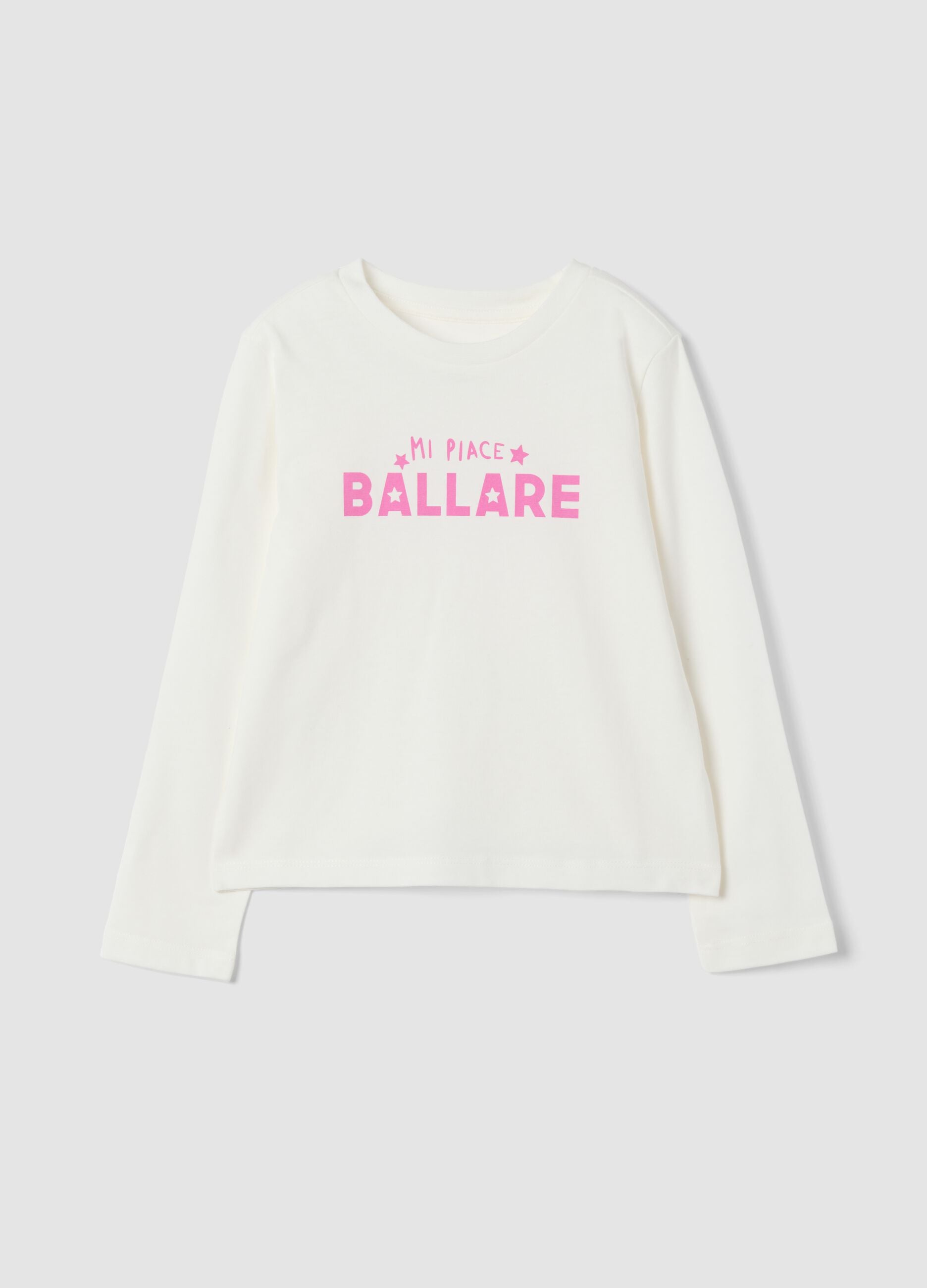 White organic cotton crew-neck T-shirt