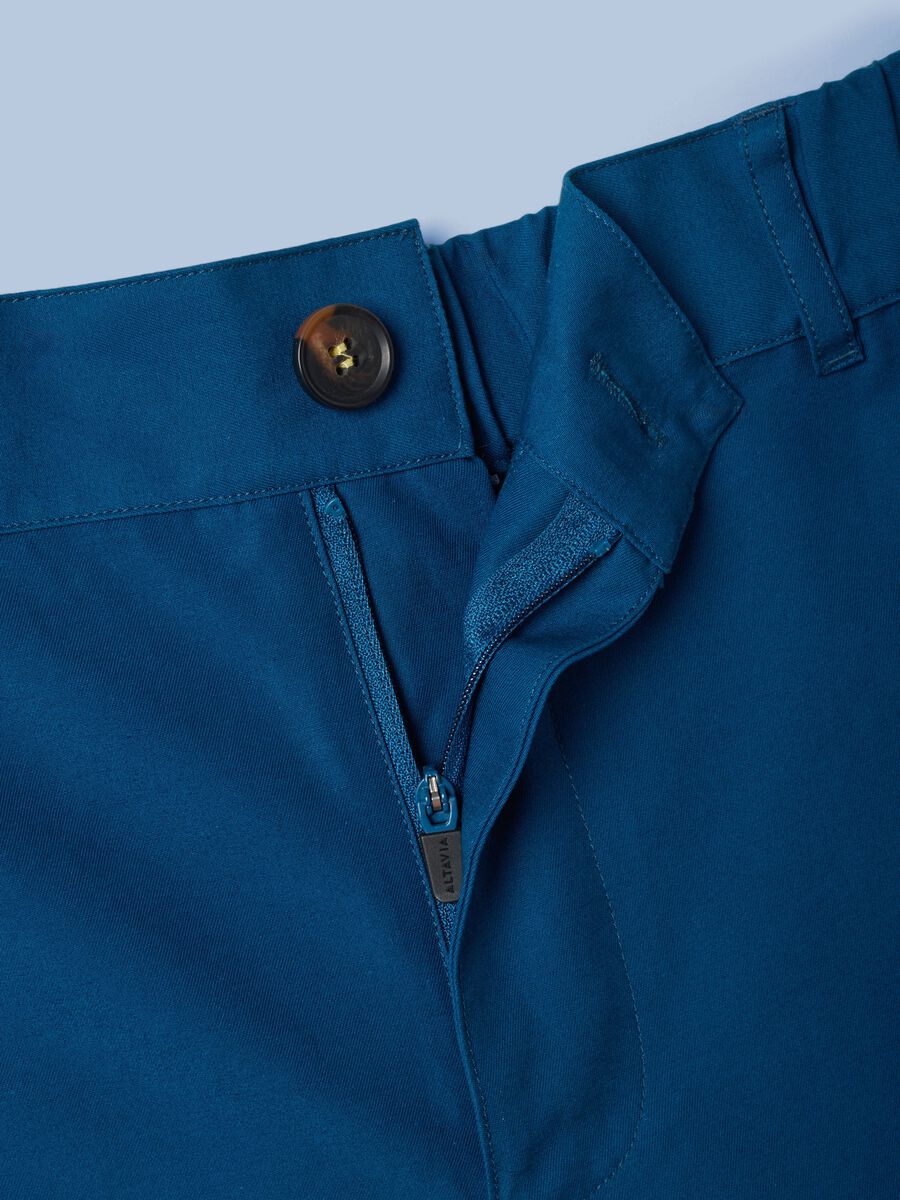 ALTAVIA SAILING Cargo-Shorts in Blau aus reiner Baumwolle mit elastischem Bund_6