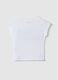 Girls' white stretch cotton slim fit t-shirt with print_4