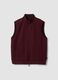 Rote, wendbare Weste aus Stretch-Baumwolle mit Kragen, Regular Fit_0