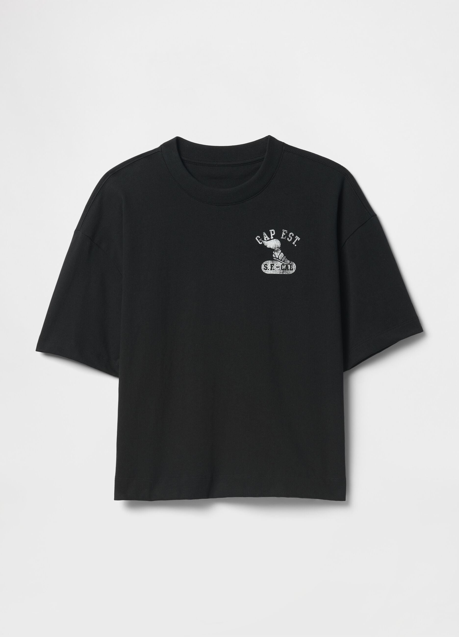 Schwarzes GAP Baumwoll-T-Shirt