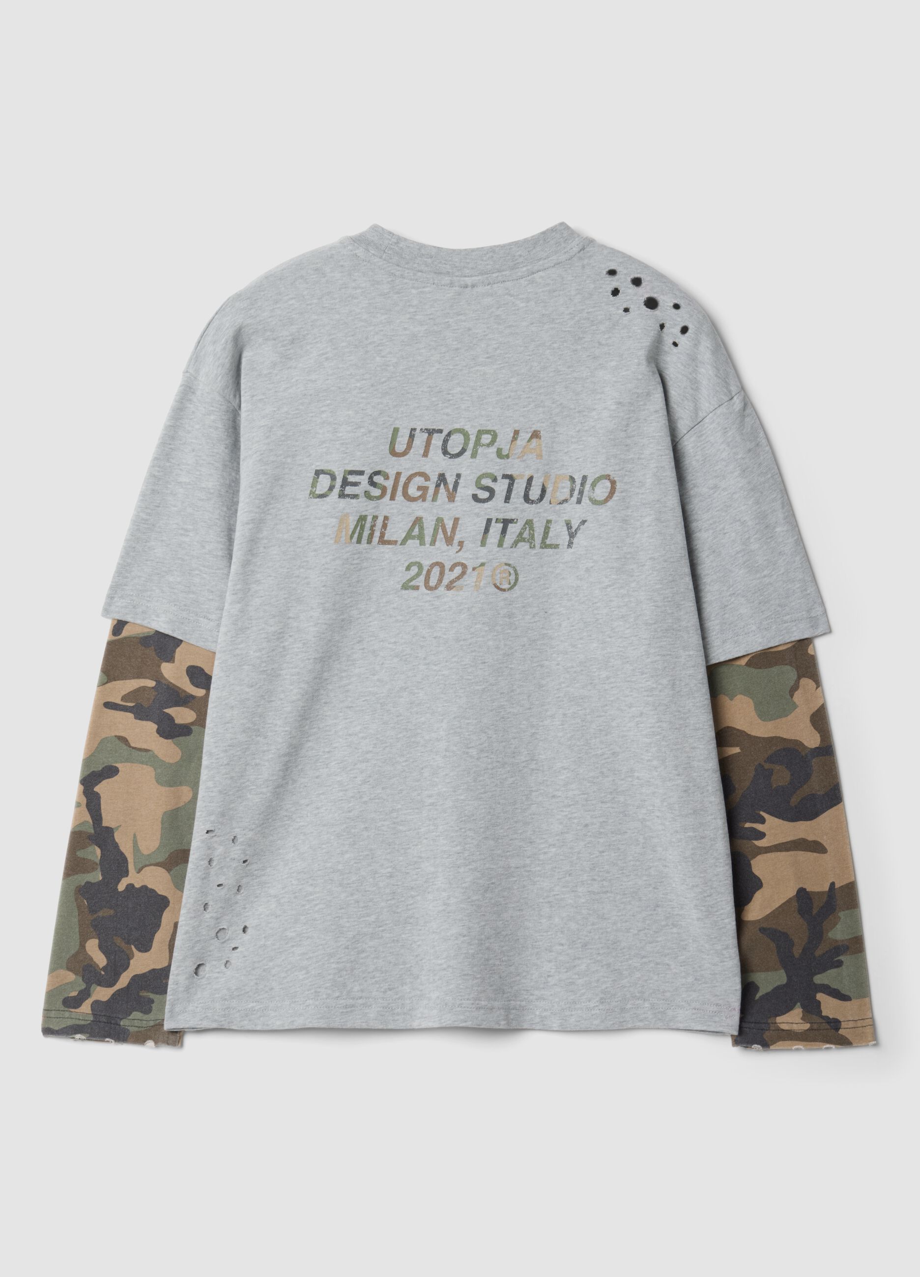 Double Longsleeve Grey & Camo