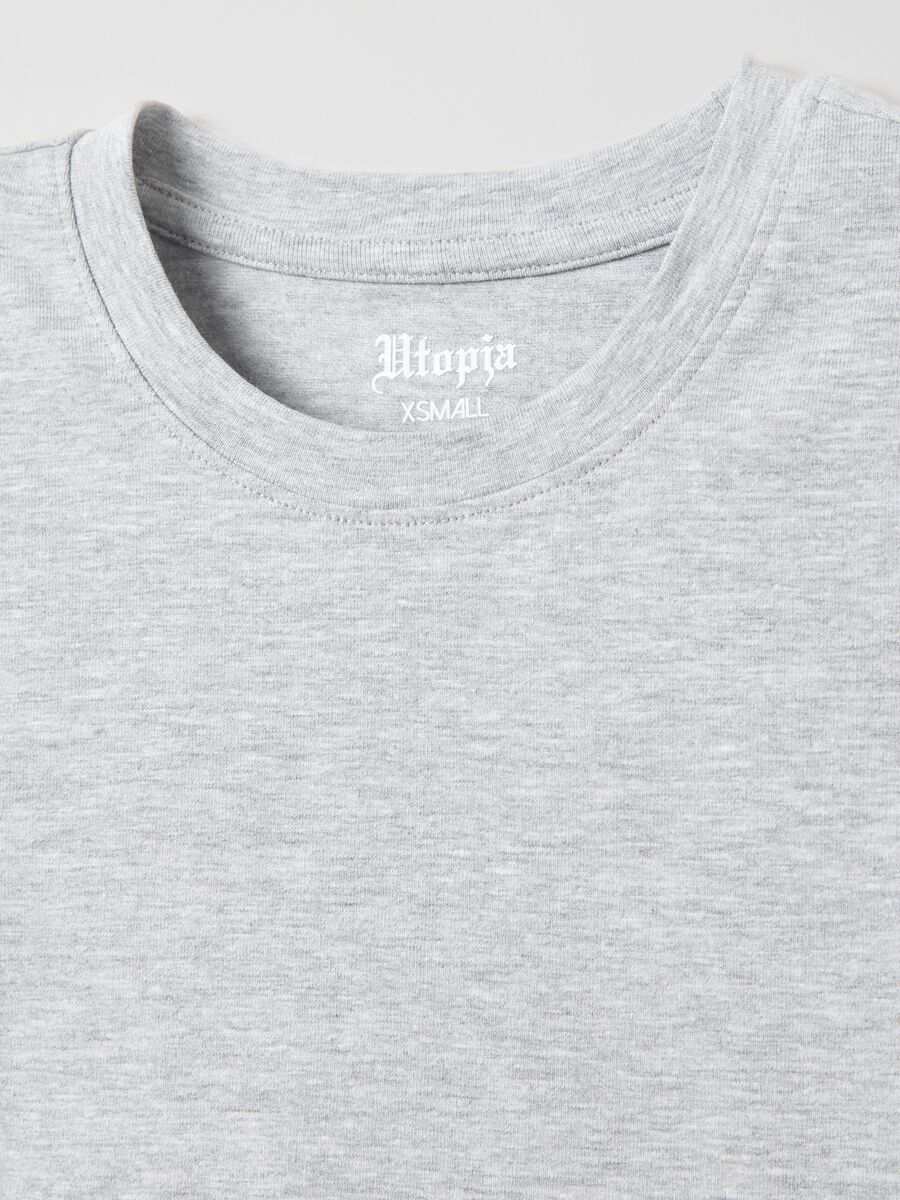 Crop T-shirt Gris Vintage_5