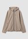 Beige hooded jacket in stretch fabric, regular fit_4