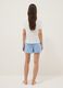 White and light blue short pure cotton pyjamas with Stitch print_4