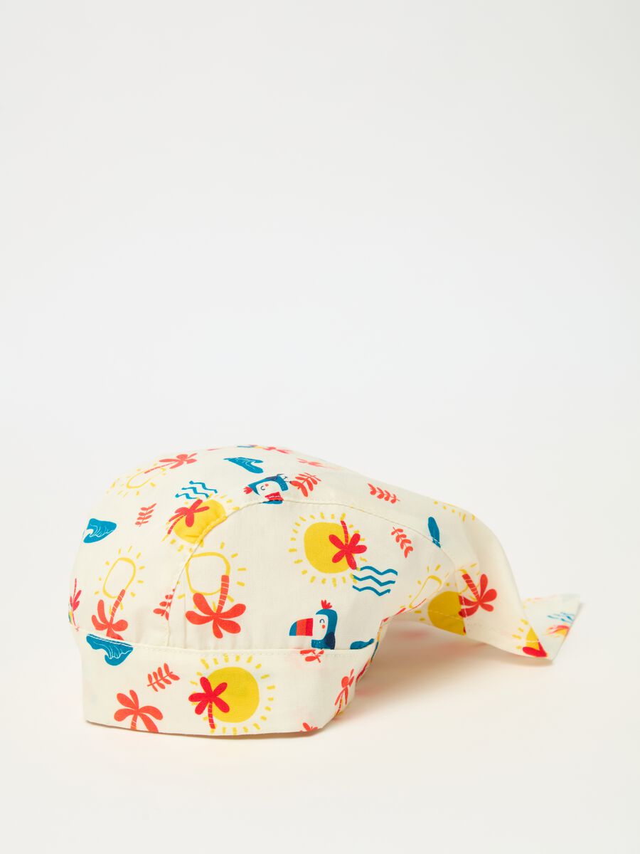 Cotton bandana hat with print_1
