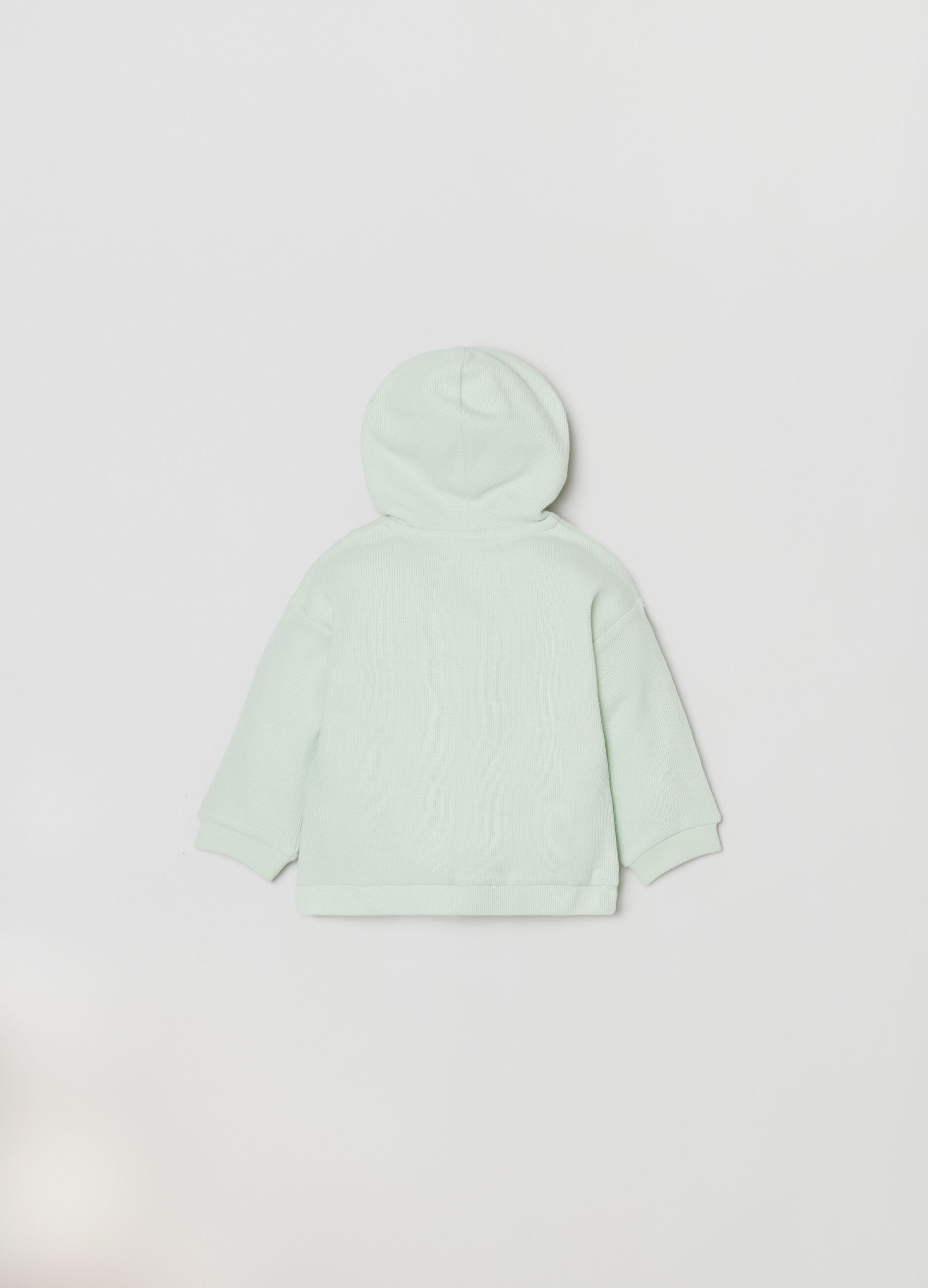 Full-zip hoodie with crest appliqué_1