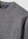 Grey crew-neck jumper in knit jersey, regular fit_1