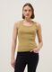 Yellow stretch cotton vest top, regular fit_1