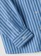Camicia azzurra a righe in puro cotone regular fit per bambino_2