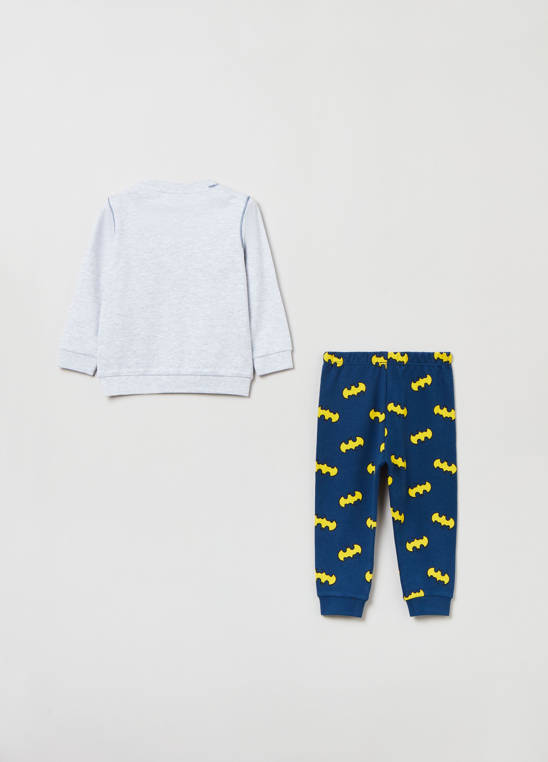 Long cotton pyjamas with The Batman print_1