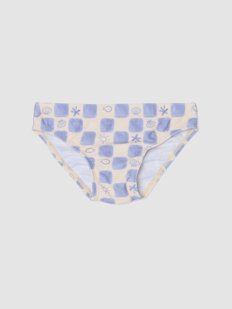 Pink Stretch Swim Briefs for Baby_0
