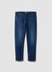 Blue slim-fit stretch cotton jeans_0