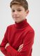 Red high-neck jumper for boys in pure cotton regular fit_2