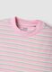 Pink striped pure cotton T-shirt_5