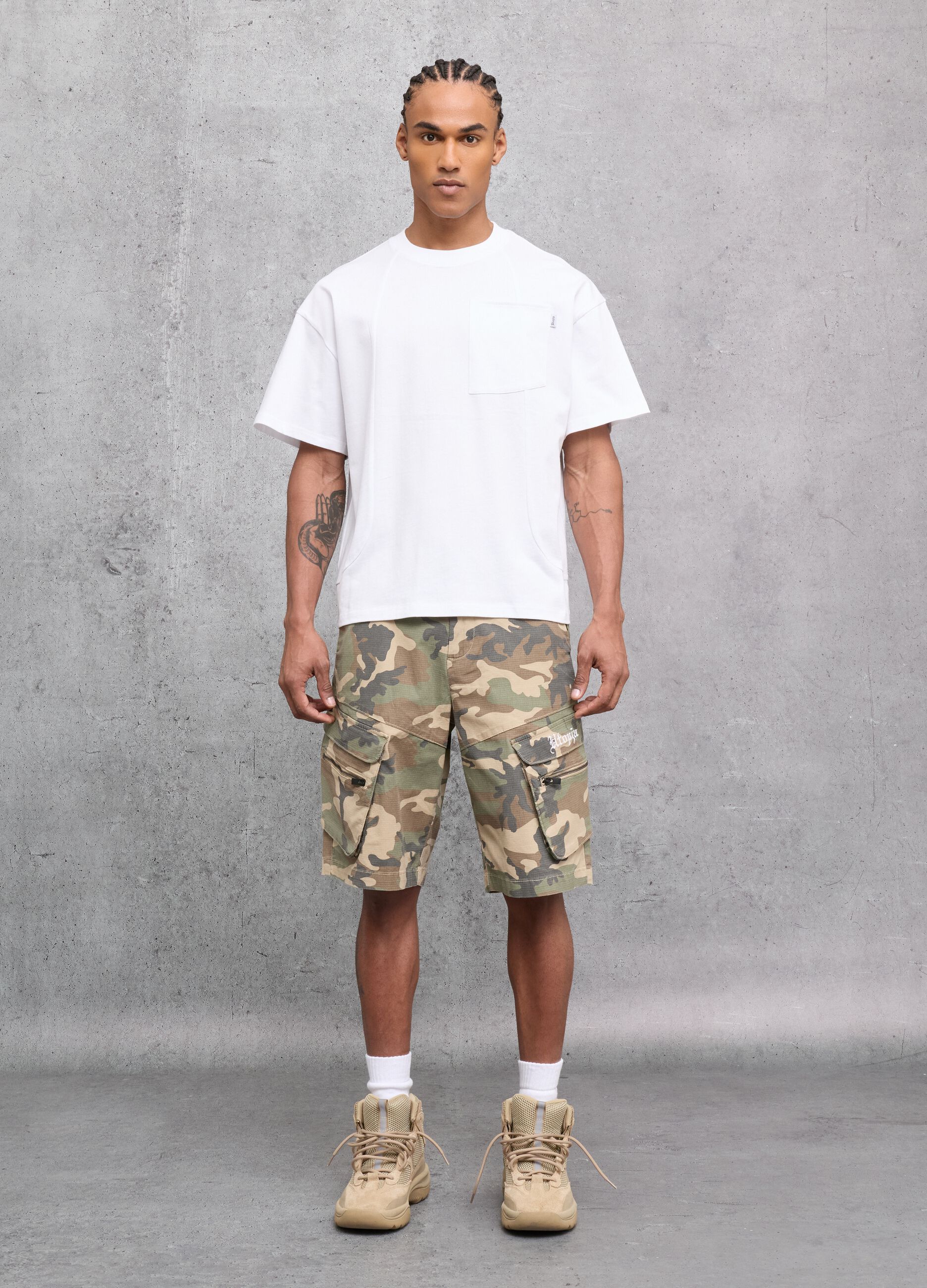 White Graphic Pocket T-shirt