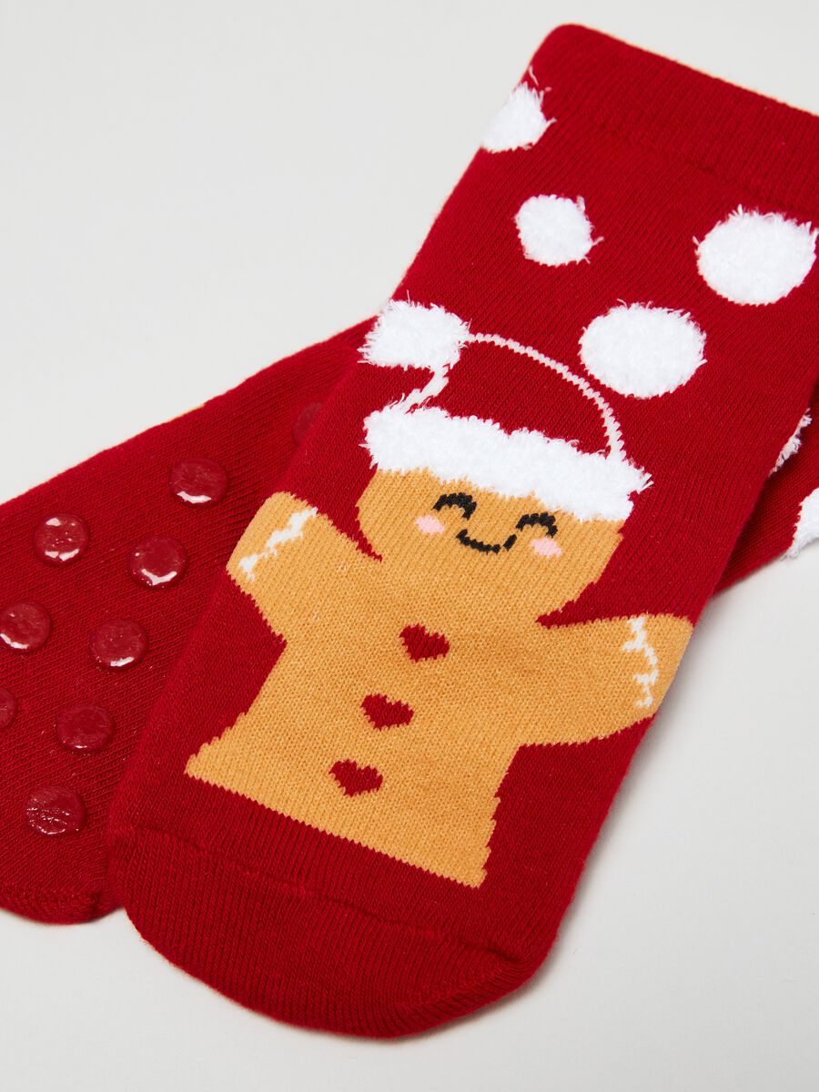 Slipper socks with Christmas motif_2