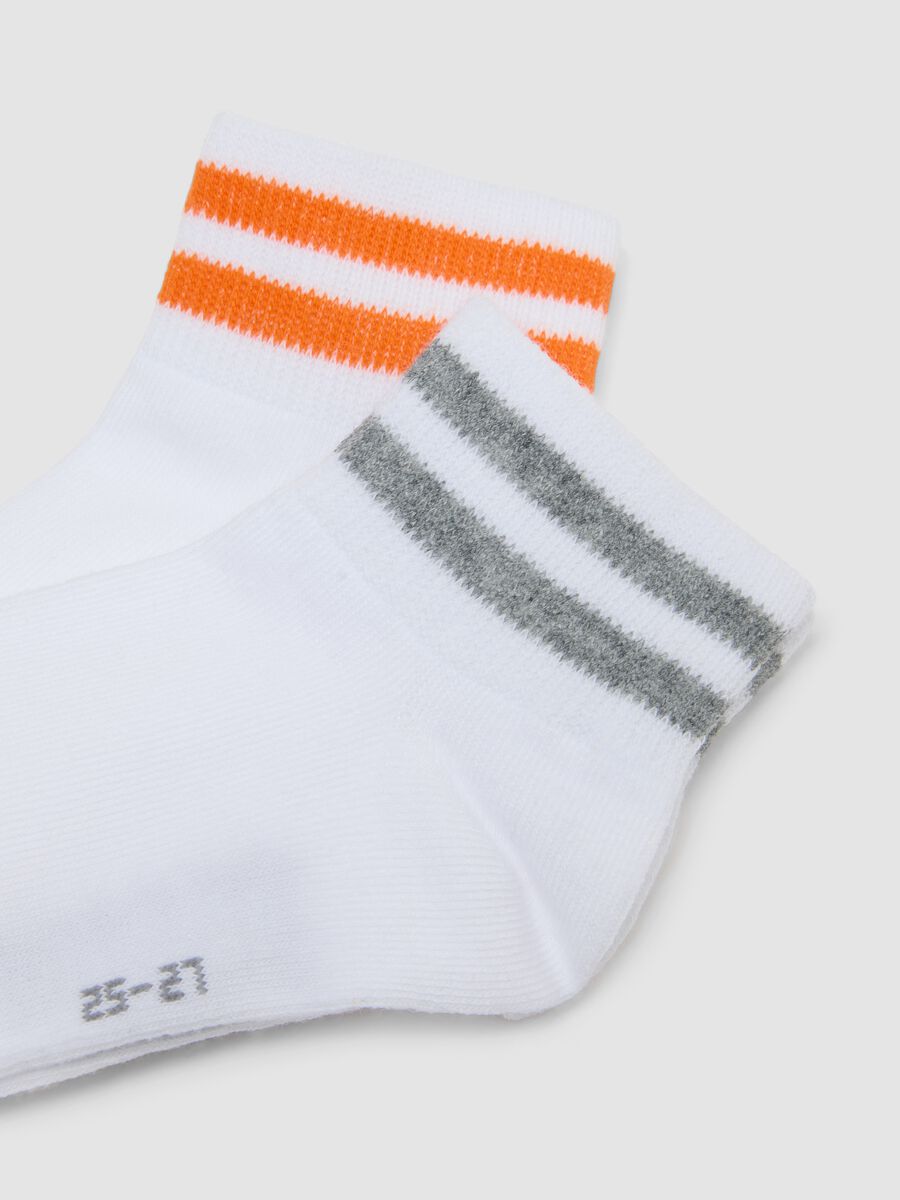 Multipack of short cotton multicolour socks for children_1