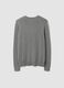 Grey viscose-blend V-neck jumper, regular fit_1