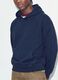 Felpa blu in puro cotone con cappuccio over fit_3