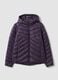 Casaco Ultralight roxo acolchoado com capuz e fecho de correr_4