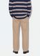 Beige pure cotton barrel-fit chino trousers_3