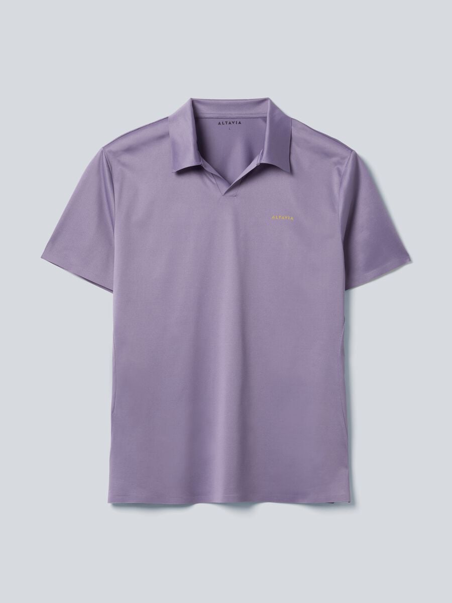 Purple ALTAVIA COURT sports polo in stretch fabric_4