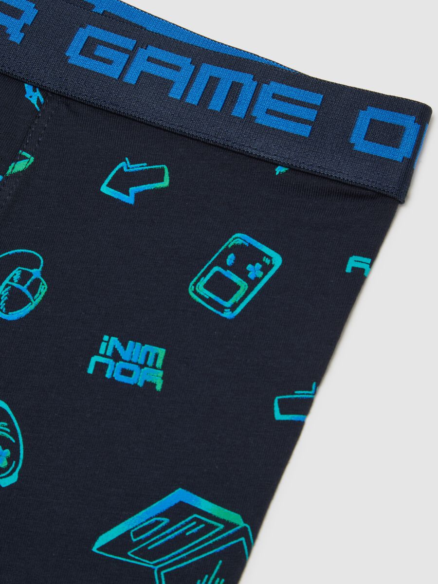 Multicolour cotton blend boys' regular fit boxers with prints_2